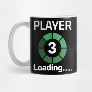 Pregnant Announcement Gamer Player 3 Loading Gender Reveal Mug